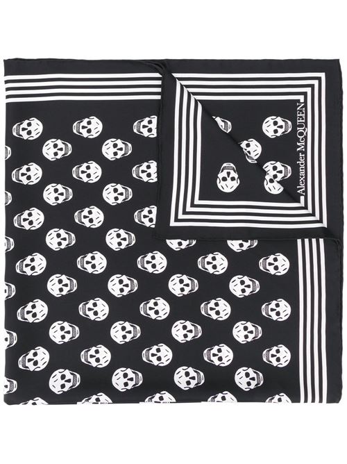 Silk scarf with skulls ALEXANDER MCQUEEN | 5909294001Q1078